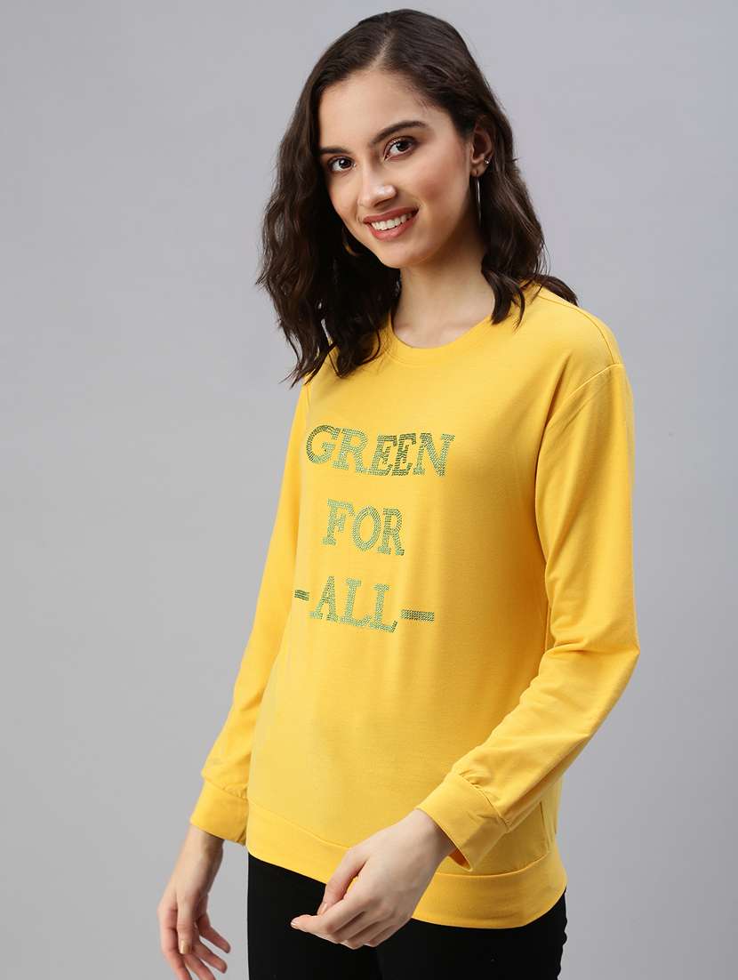 women's front print sweatshirt - 18479546 - Standard Image - 1