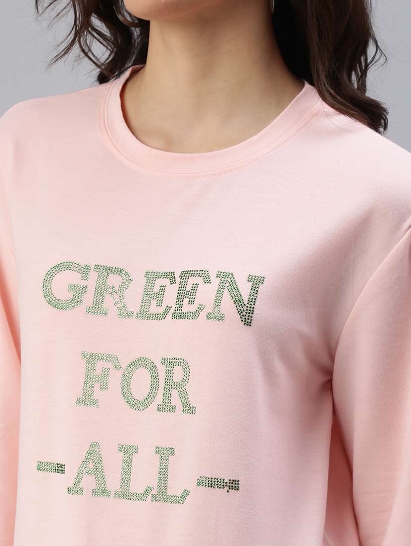 women's front print sweatshirt - 18479547 -  Standard Image - 4