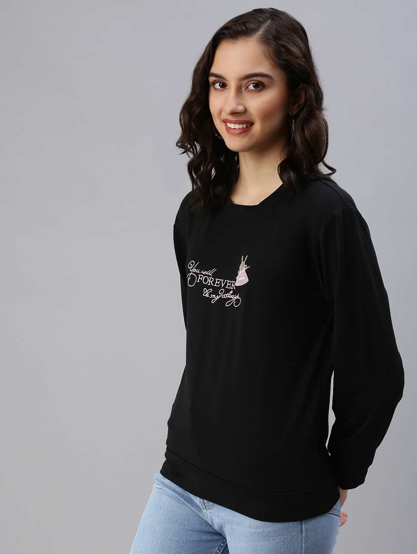 women's chest print sweatshirt - 18479552 -  Standard Image - 1