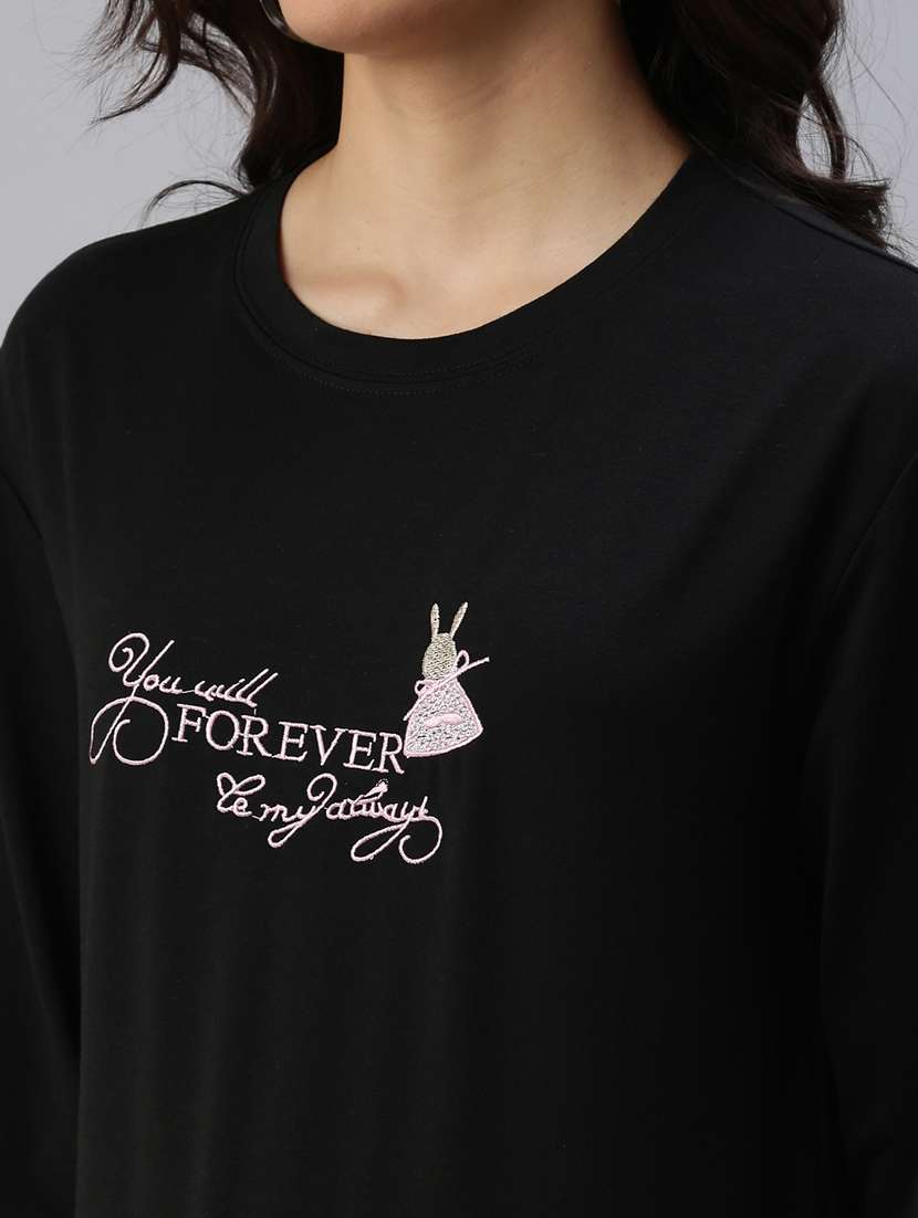 women's chest print sweatshirt - 18479552 -  Standard Image - 4