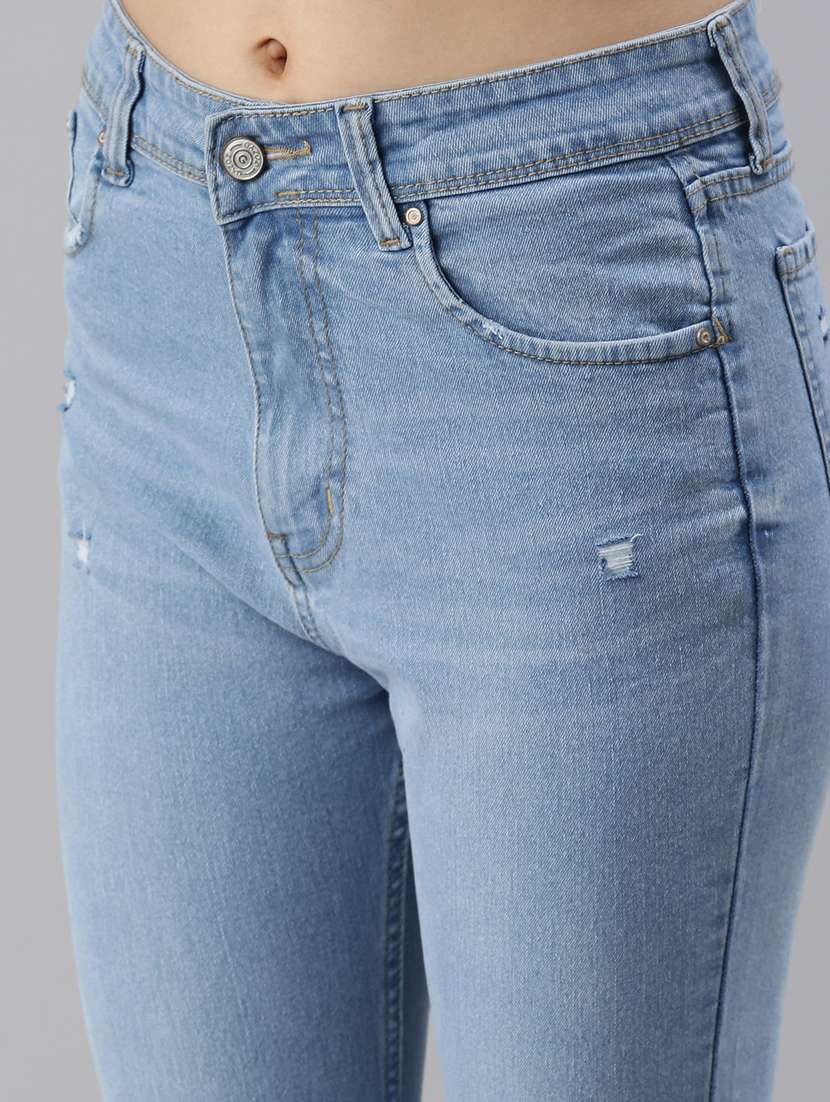 women's distress slim fit jeans - 18479584 -  Standard Image - 4