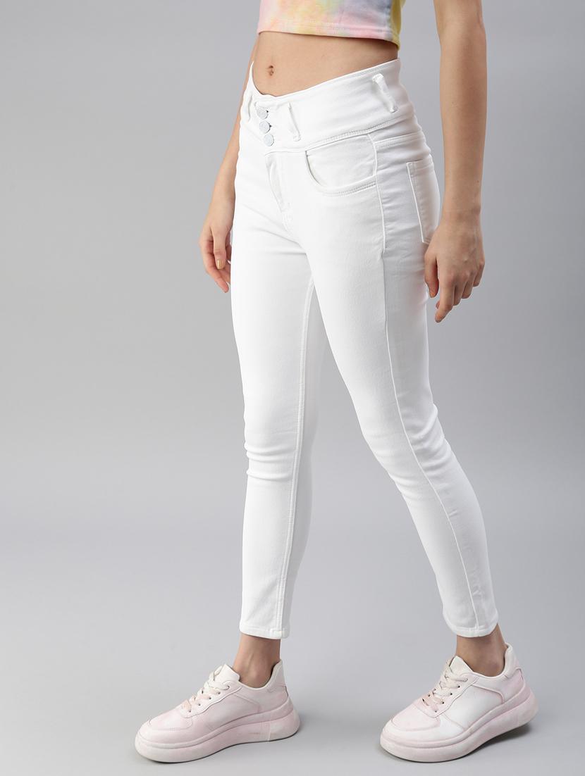 women's plain skinny fit jeans - 18479603 - Standard Image - 1