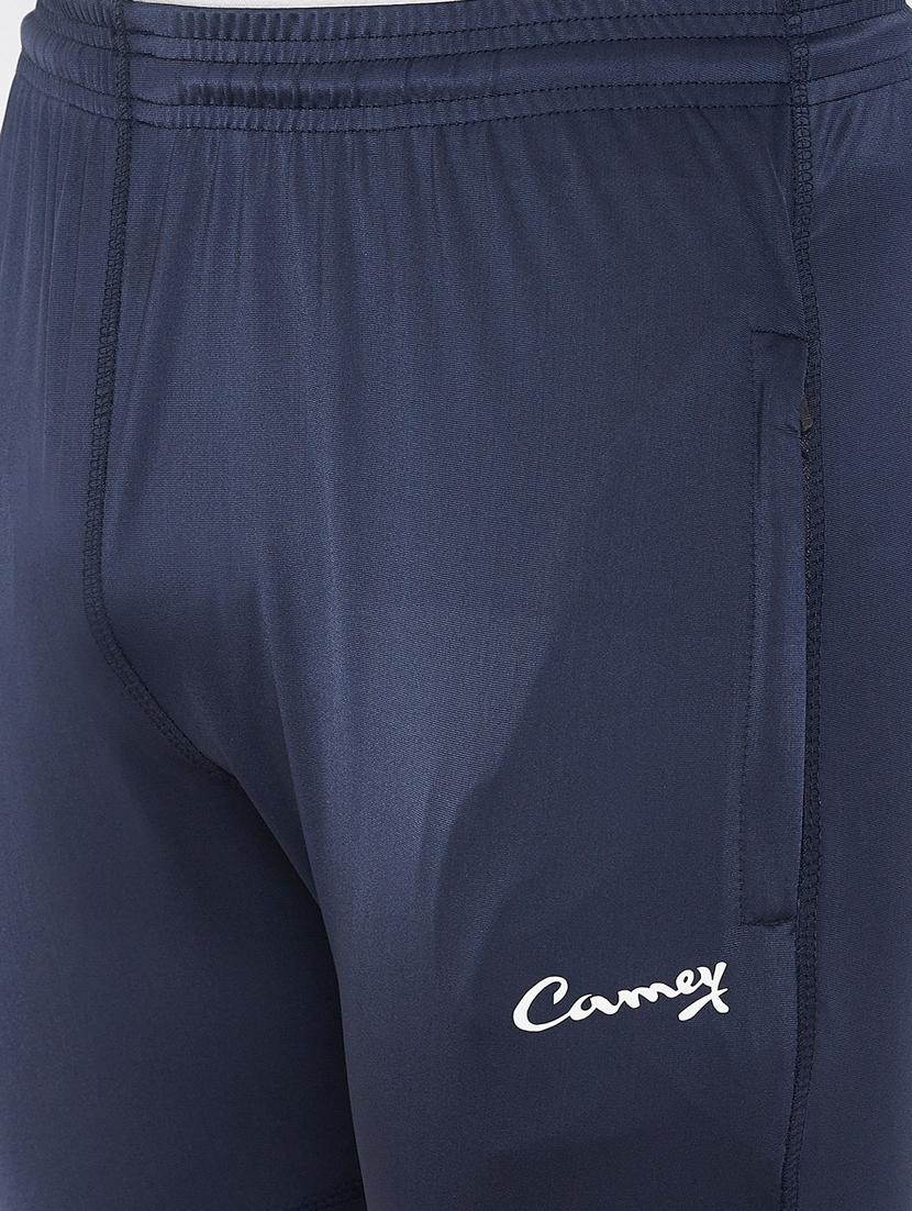 navy-blue solid track pant - 18479683 - Standard Image - 4
