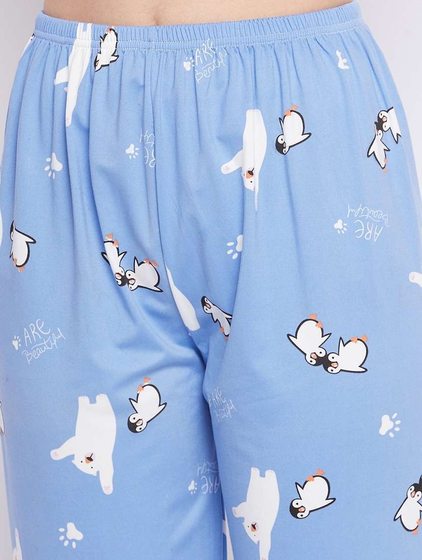 quirky printed nightwear pajama set  - 18479720 -  Standard Image - 4