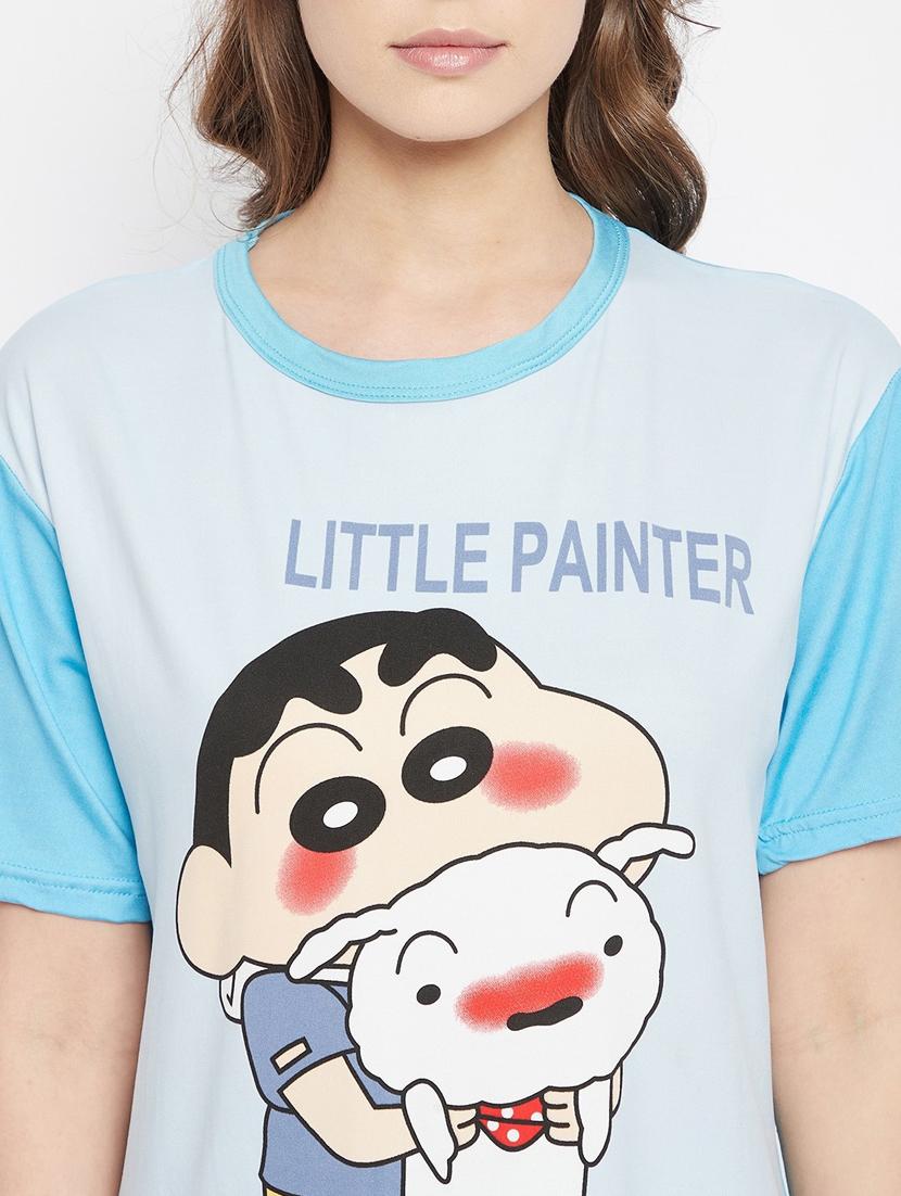 quirky printed nightwear combo - 18479725 - Standard Image - 4