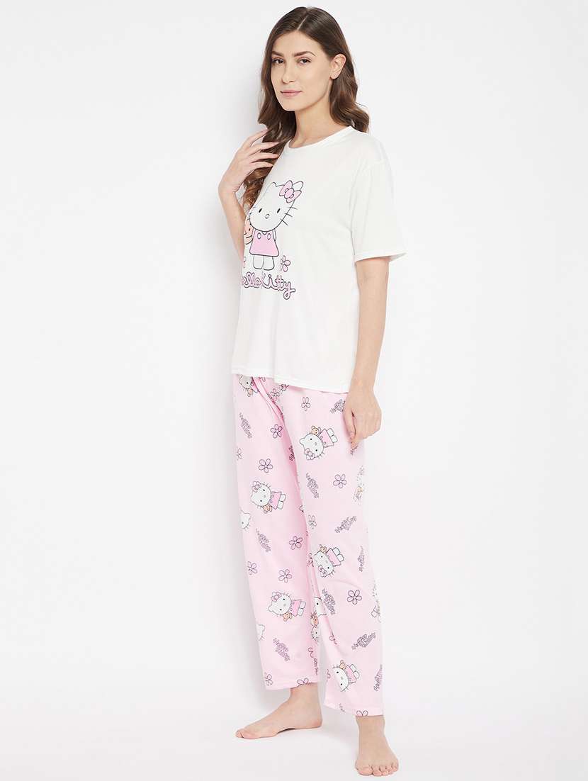 quirky printed nightwear combo  - 18479728 -  Standard Image - 1
