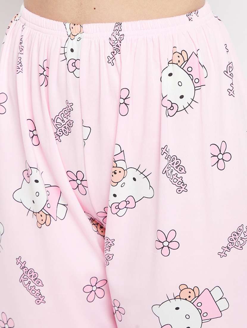 quirky printed nightwear combo - 18479728 - Standard Image - 4