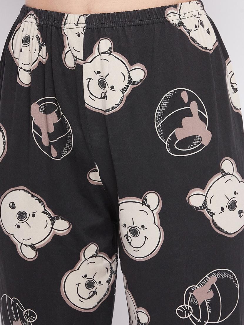 quirky printed nightwear pajama set - 18479733 - Standard Image - 4