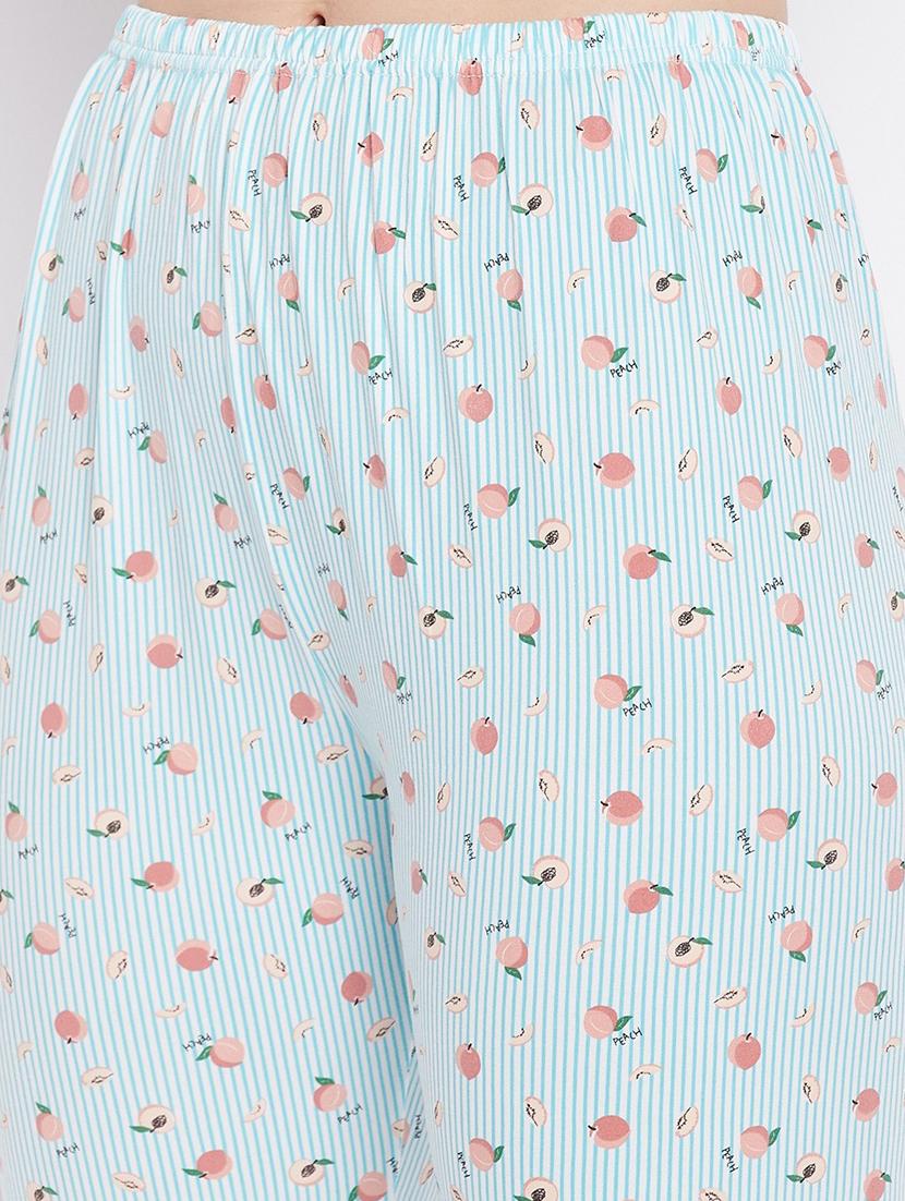 quirky printed nightwear shorts set - 18479754 - Standard Image - 4