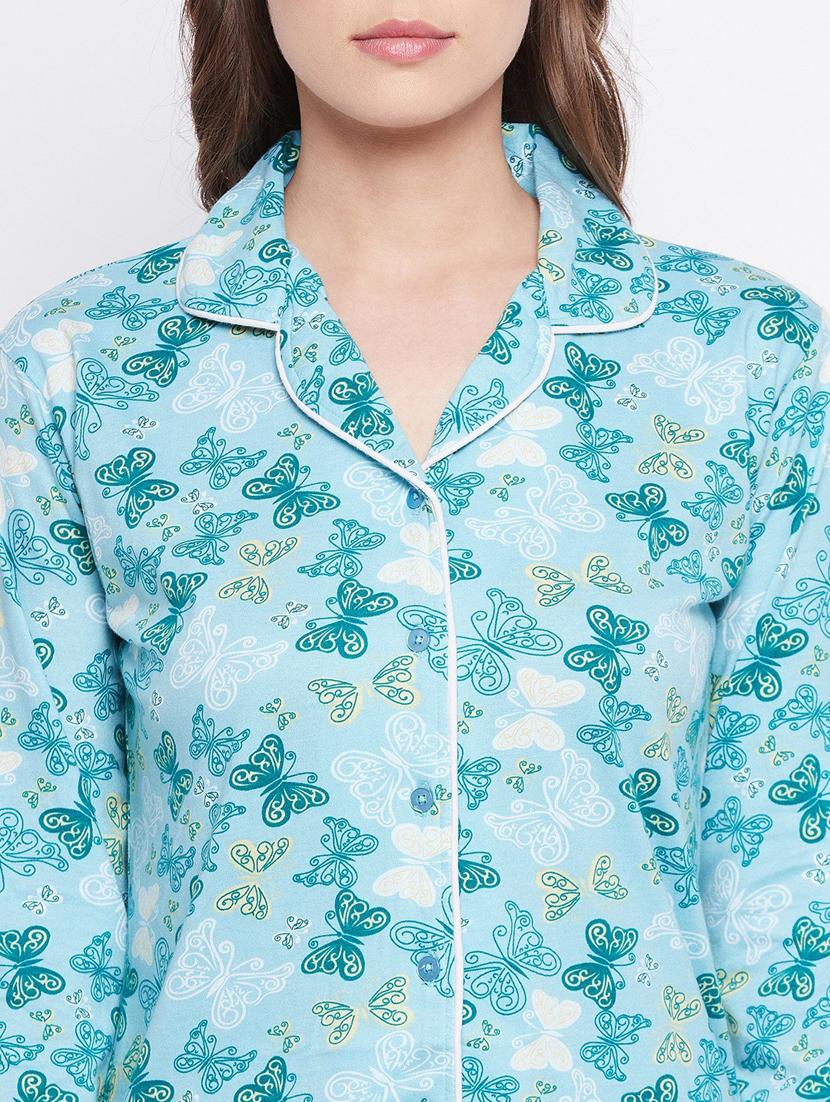 printed nightwear pajama set - 18479774 - Standard Image - 4