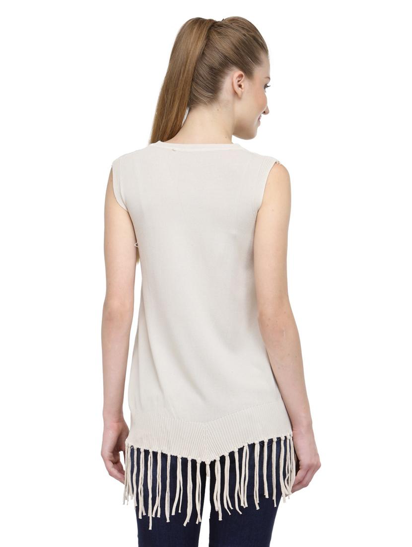 women's straight round neck top - 18479810 - Standard Image - 1