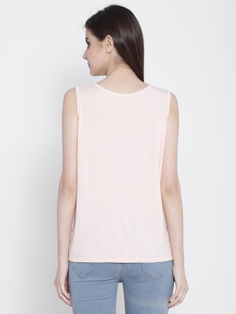 women's straight round neck top - 18479842 - Standard Image - 1