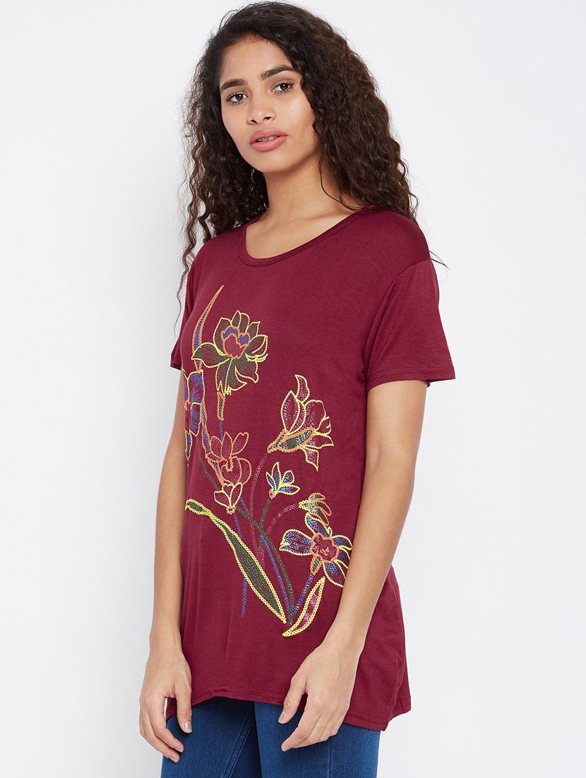 round neck printed tee - 18479862 - Standard Image - 1