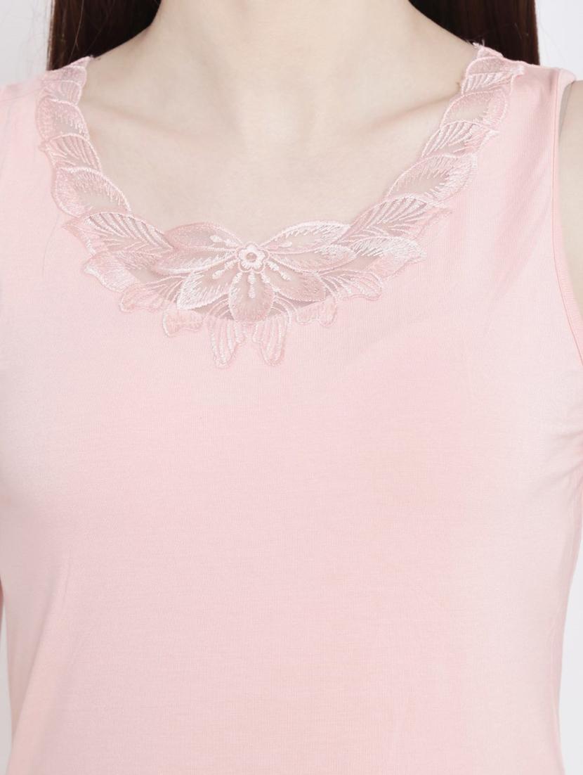 women's straight round neck top - 18479901 - Standard Image - 4