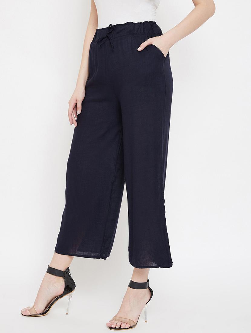drawstring waist solid palazzo  - 18479922 -  Standard Image - 1
