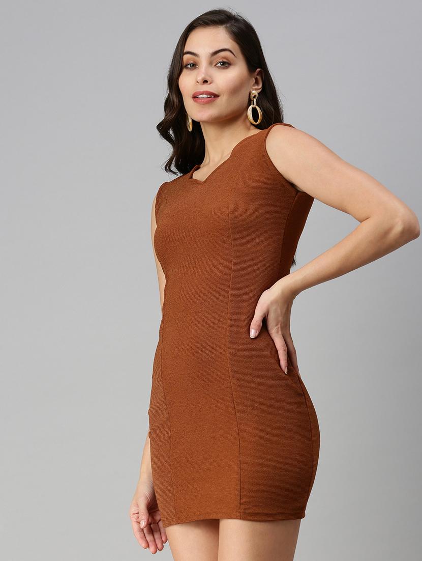 women's bodycon solid dress - 18480186 - Standard Image - 1