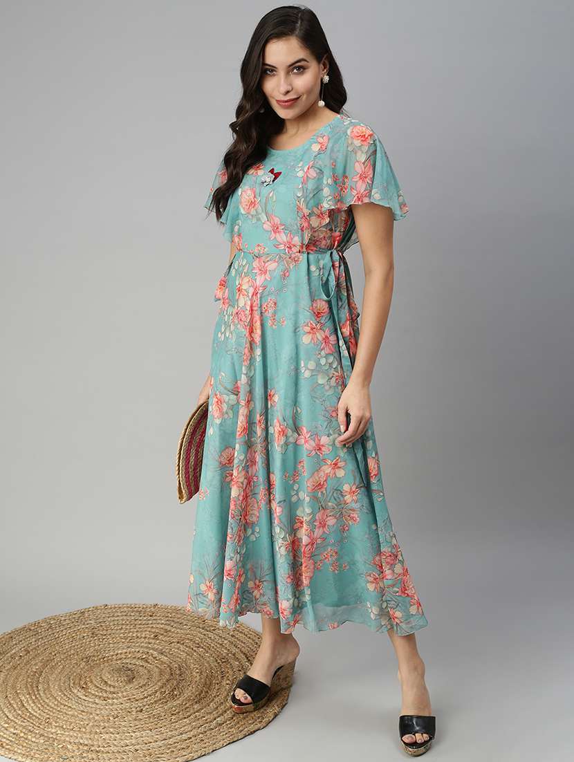 women's ruffle floral dress - 18480199 -  Standard Image - 1