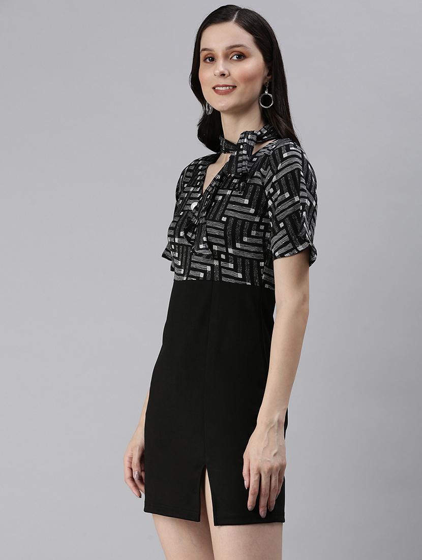 women's sheath geometric dress - 18480237 -  Standard Image - 1