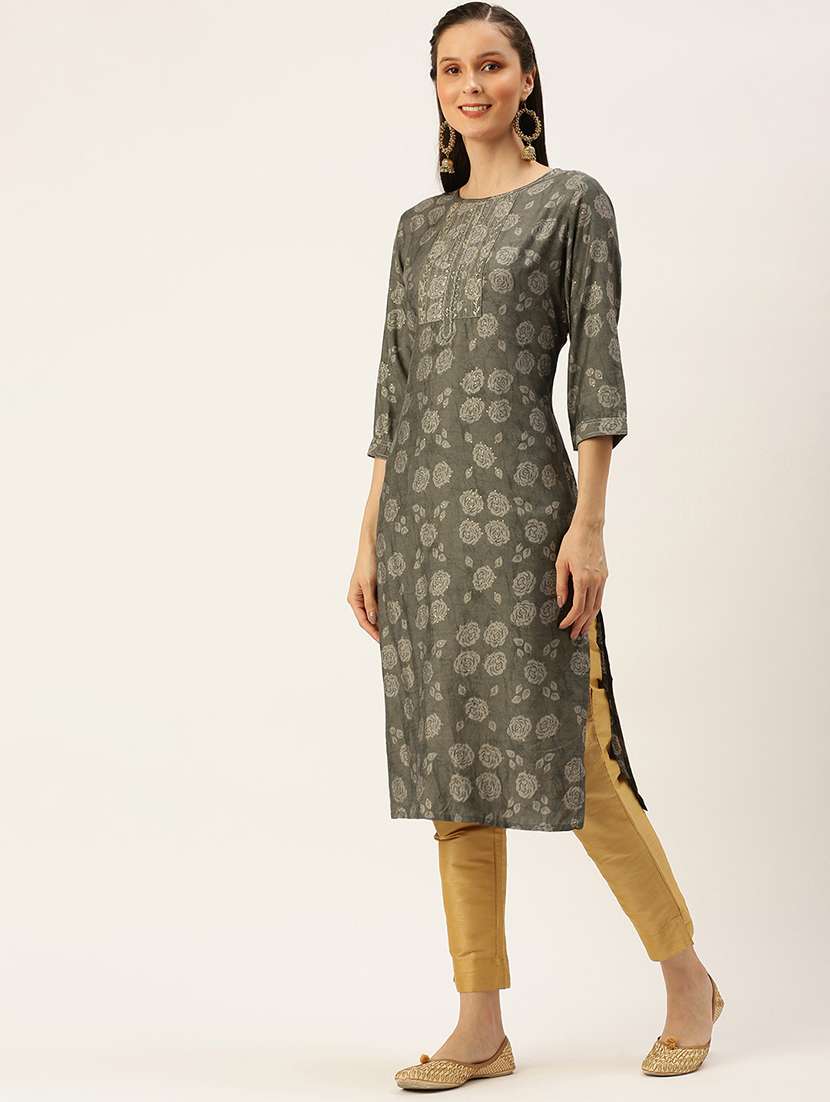 women's straight kurta - 18480644 -  Standard Image - 1