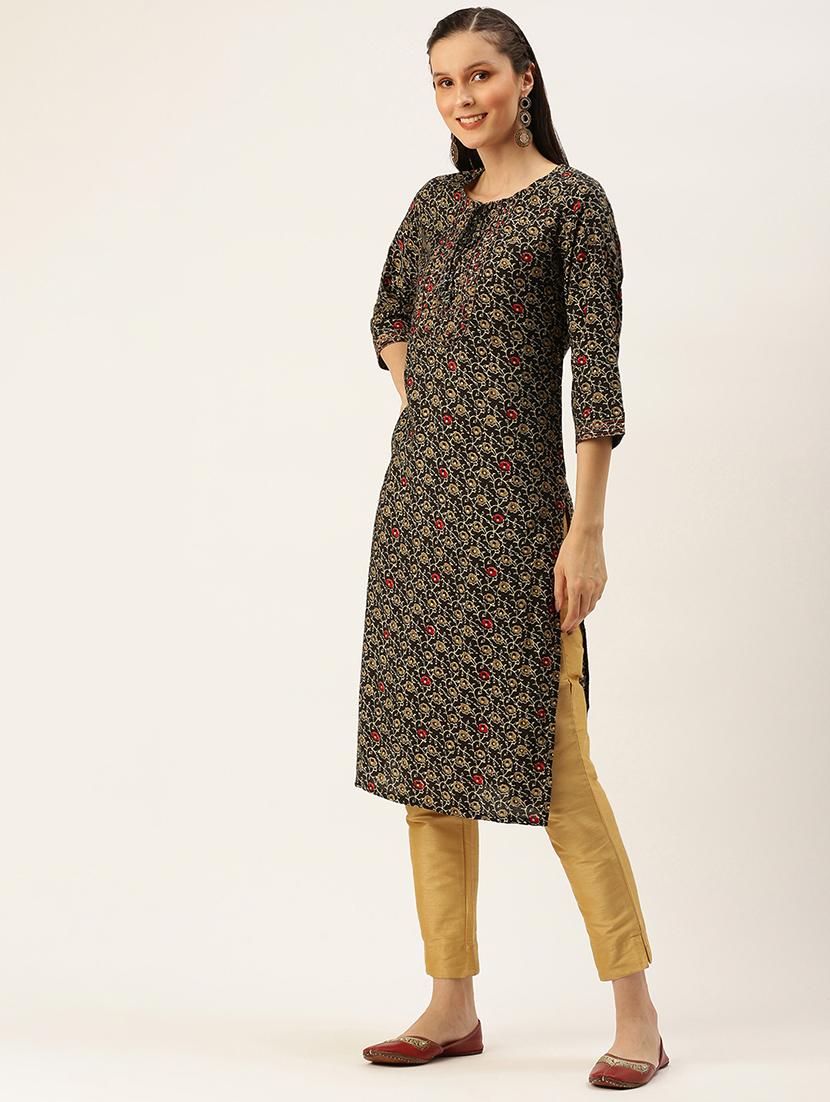 women's straight kurta - 18480649 - Standard Image - 1