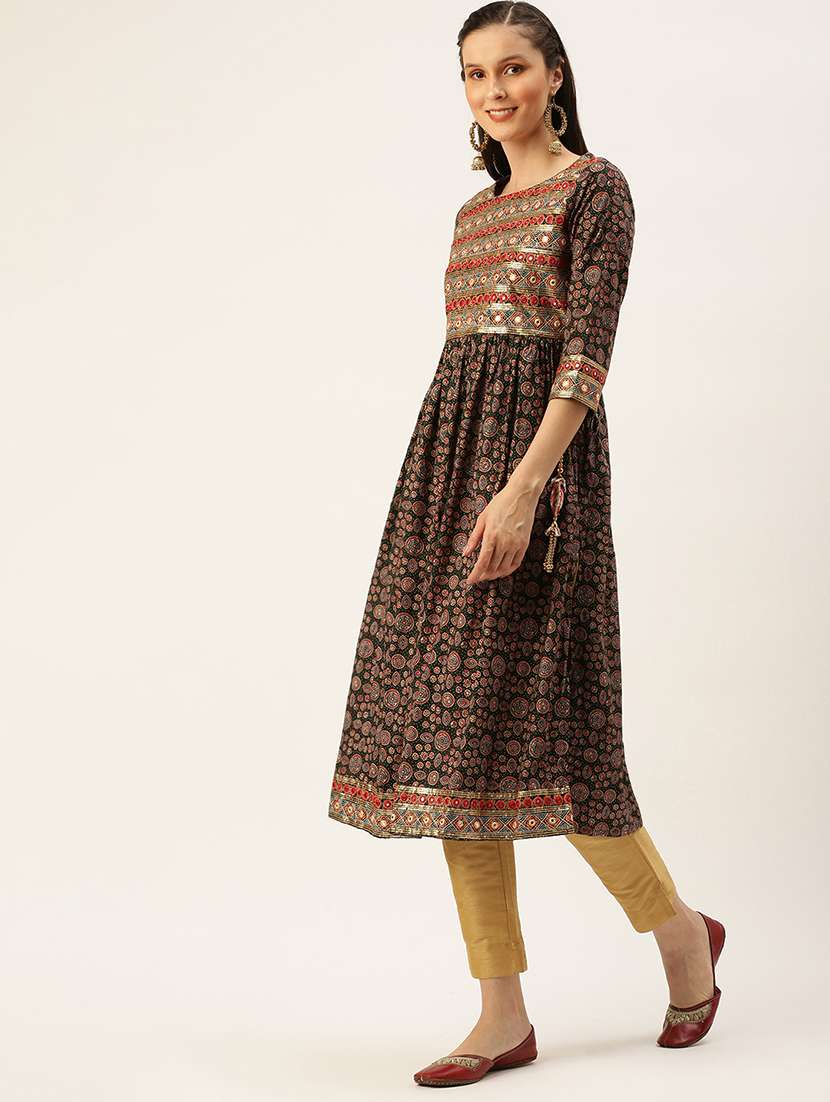 women's flared kurta - 18480652 -  Standard Image - 1