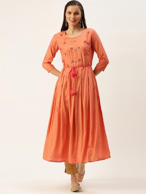 women's flared kurta - 18480663 - Standard Image - 0