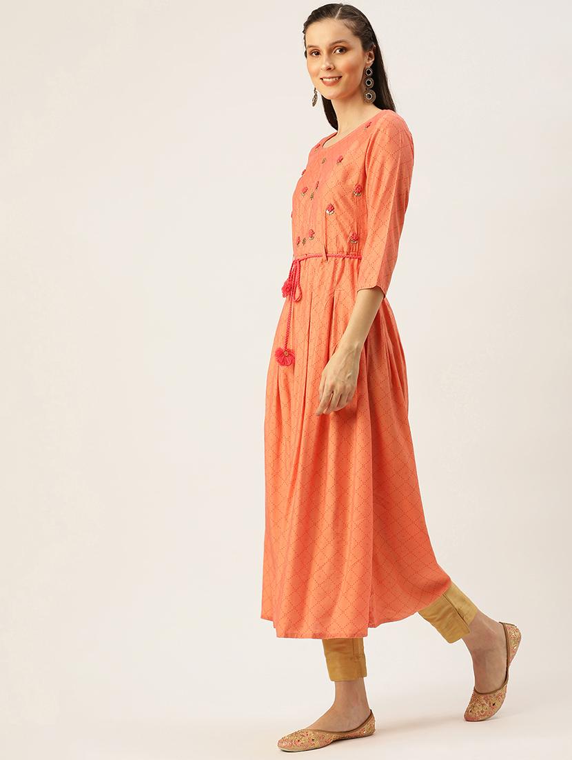 women's flared kurta - 18480663 - Standard Image - 1