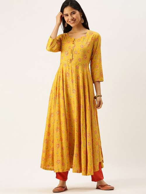 women's flared kurta - 18480696 -  Standard Image - 0