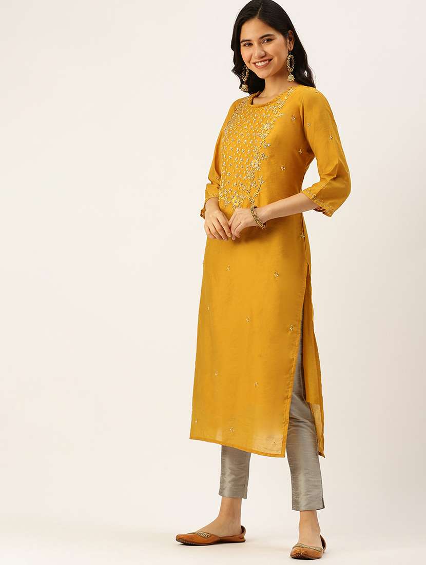 women's straight kurta - 18480698 -  Standard Image - 1