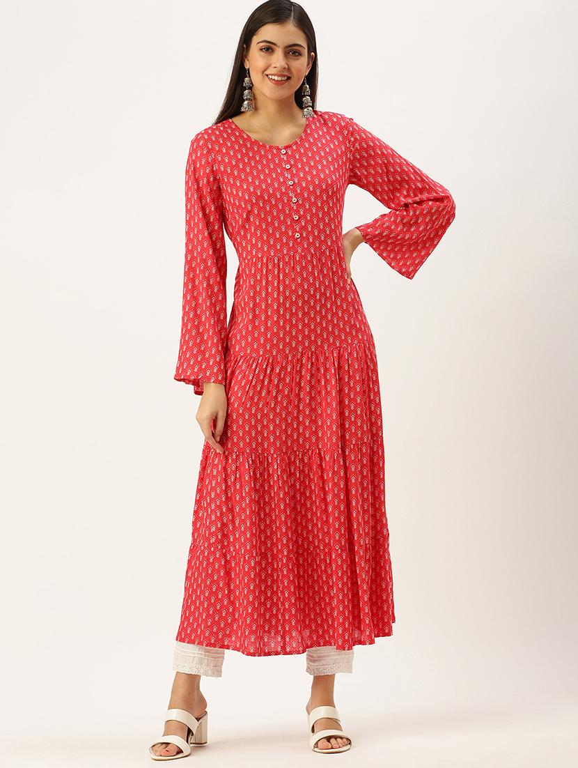 women's tiered kurta - 18480732 -  Zoom Image - 0