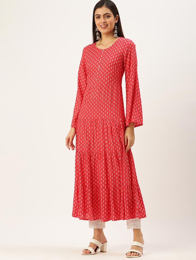 women's tiered kurta - 18480732 -  Standard Image - 1