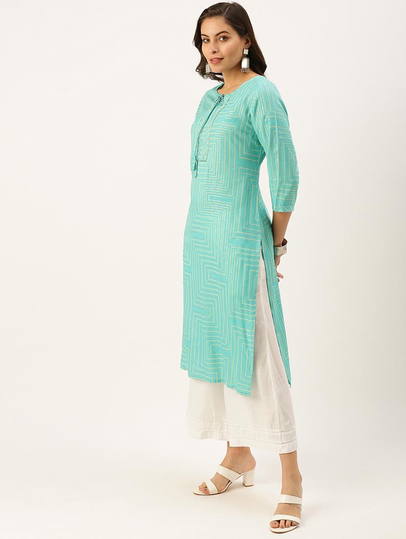 women's straight kurta - 18480747 -  Standard Image - 1