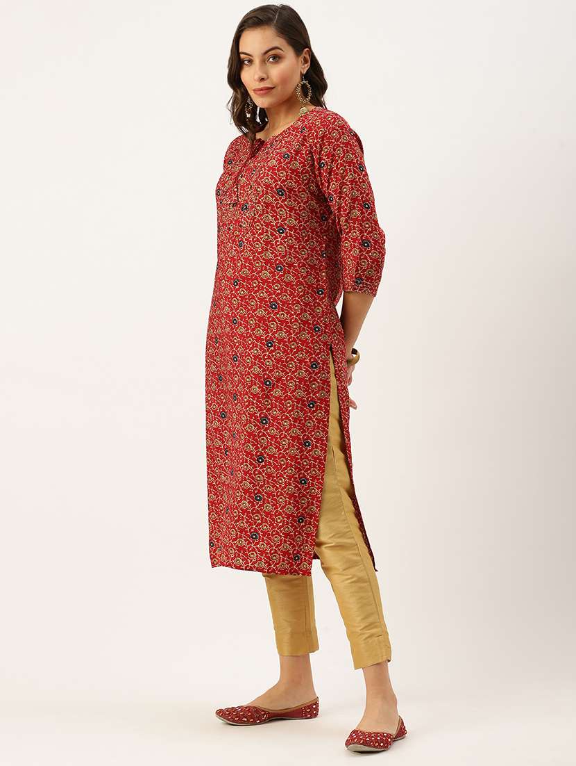 women's straight kurta - 18480748 -  Standard Image - 1
