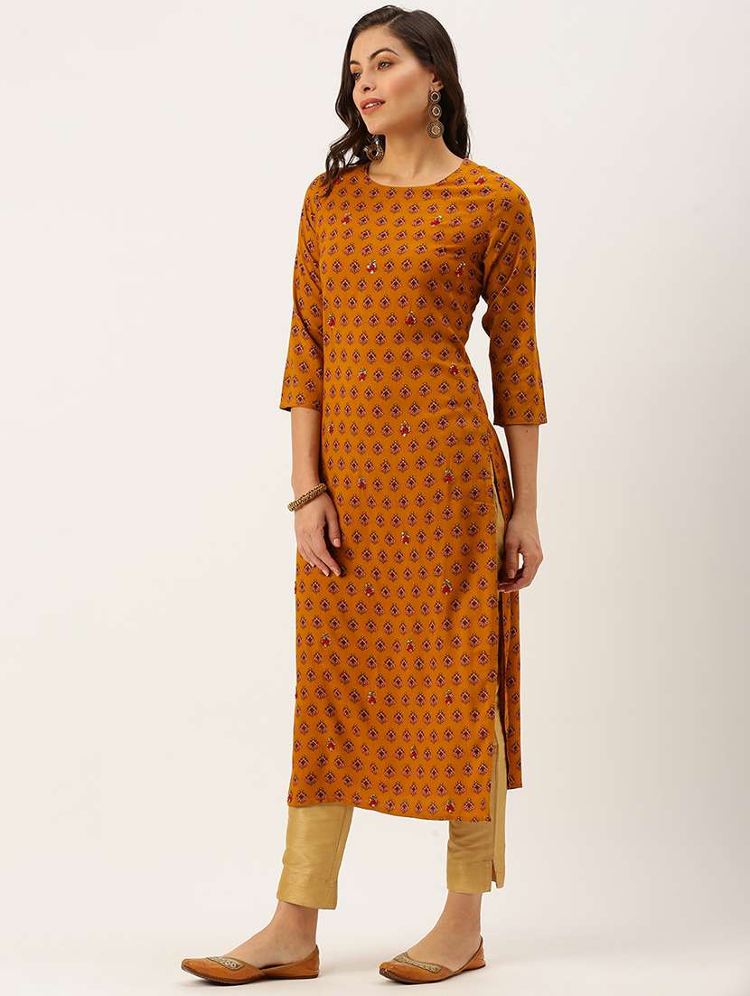 women's straight kurta - 18480753 -  Standard Image - 1