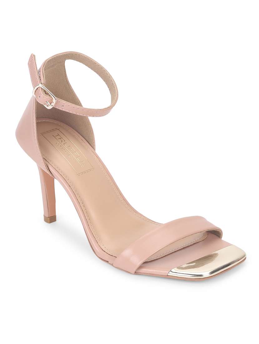 women nude ankle strap sandal - 18481076 -  Standard Image - 1