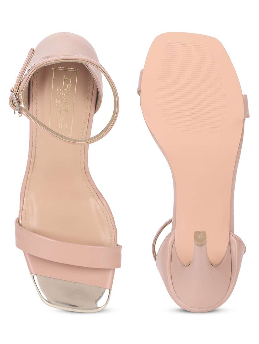 women nude ankle strap sandal - 18481076 -  Standard Image - 4