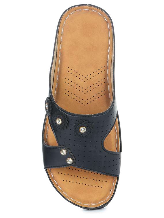 women embellished slip on wedge - 18482176 - Standard Image - 1