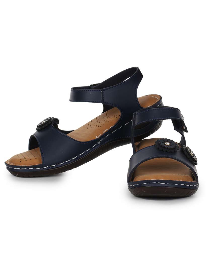 women embellished back strap wedge - 18482185 - Standard Image - 1