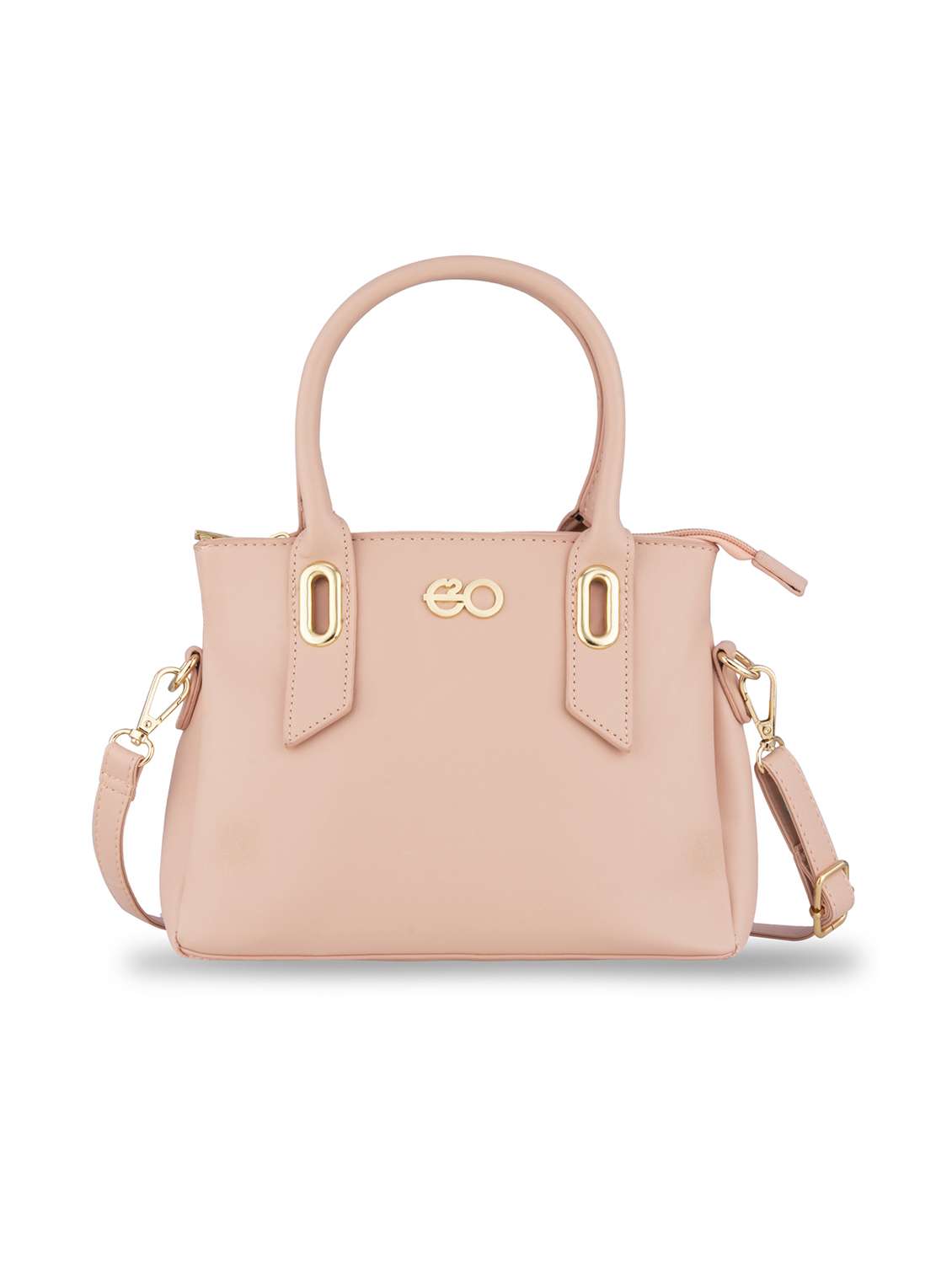 pink solid regular handbag