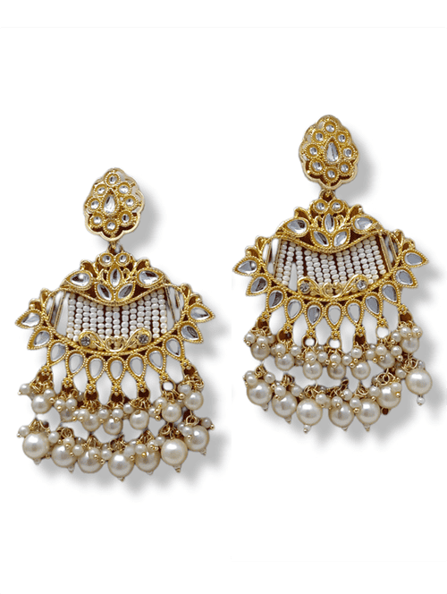  gold plated jhumka earring - 18483344 -  Standard Image - 0