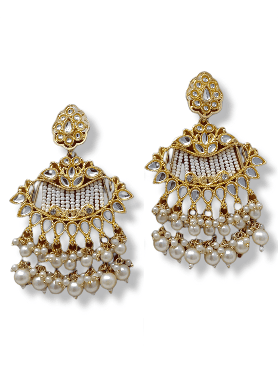  gold plated jhumka earring - 18483344 -  Zoom Image - 0