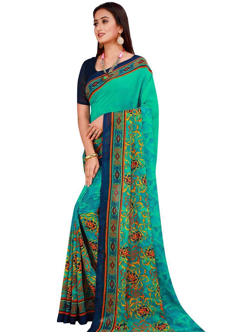 floral printed saree - 18484887 -  Standard Image - 1