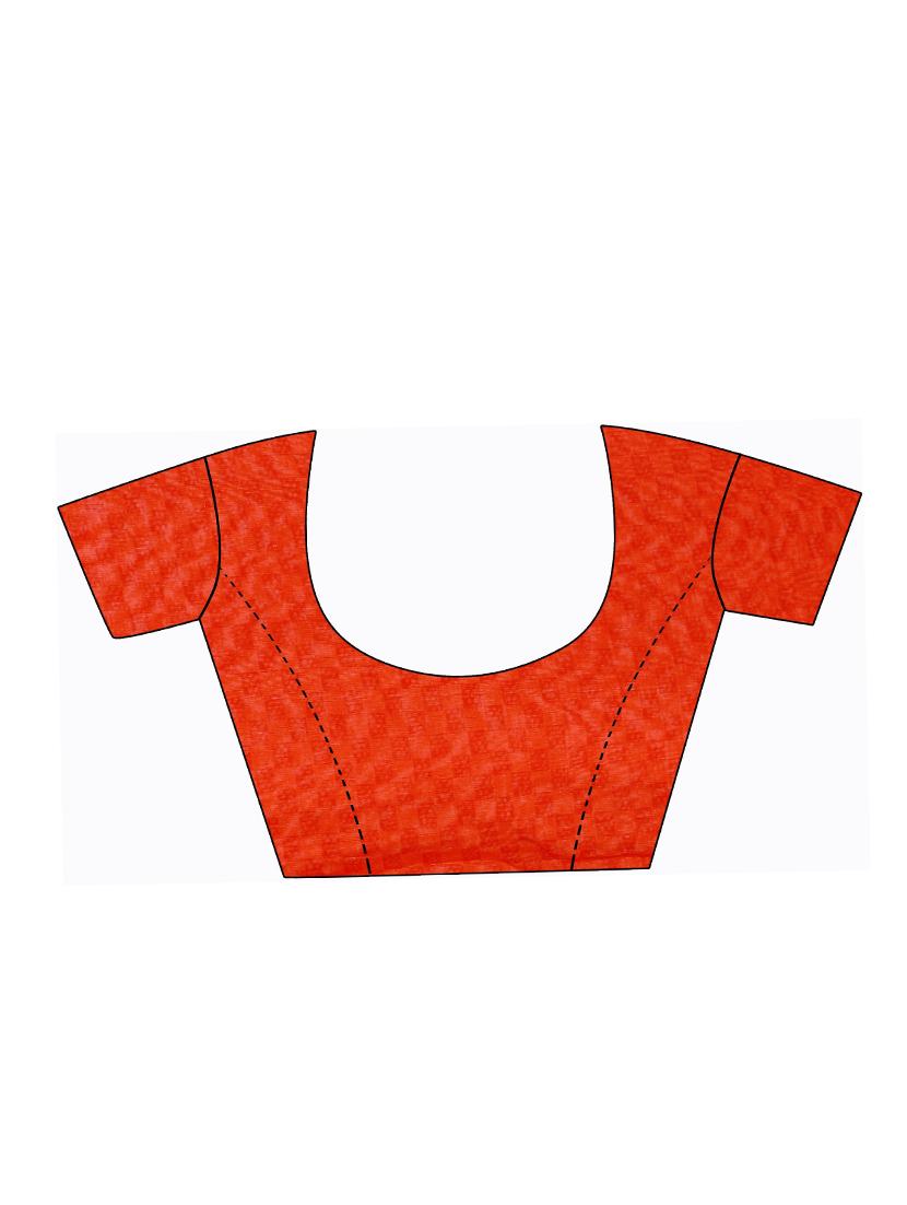 women's floral red colored saree with blouse - 18485747 - Standard Image - 1