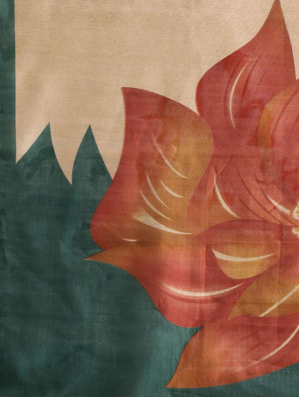 women's printed green colored saree with blouse - 18487737 -  Standard Image - 4