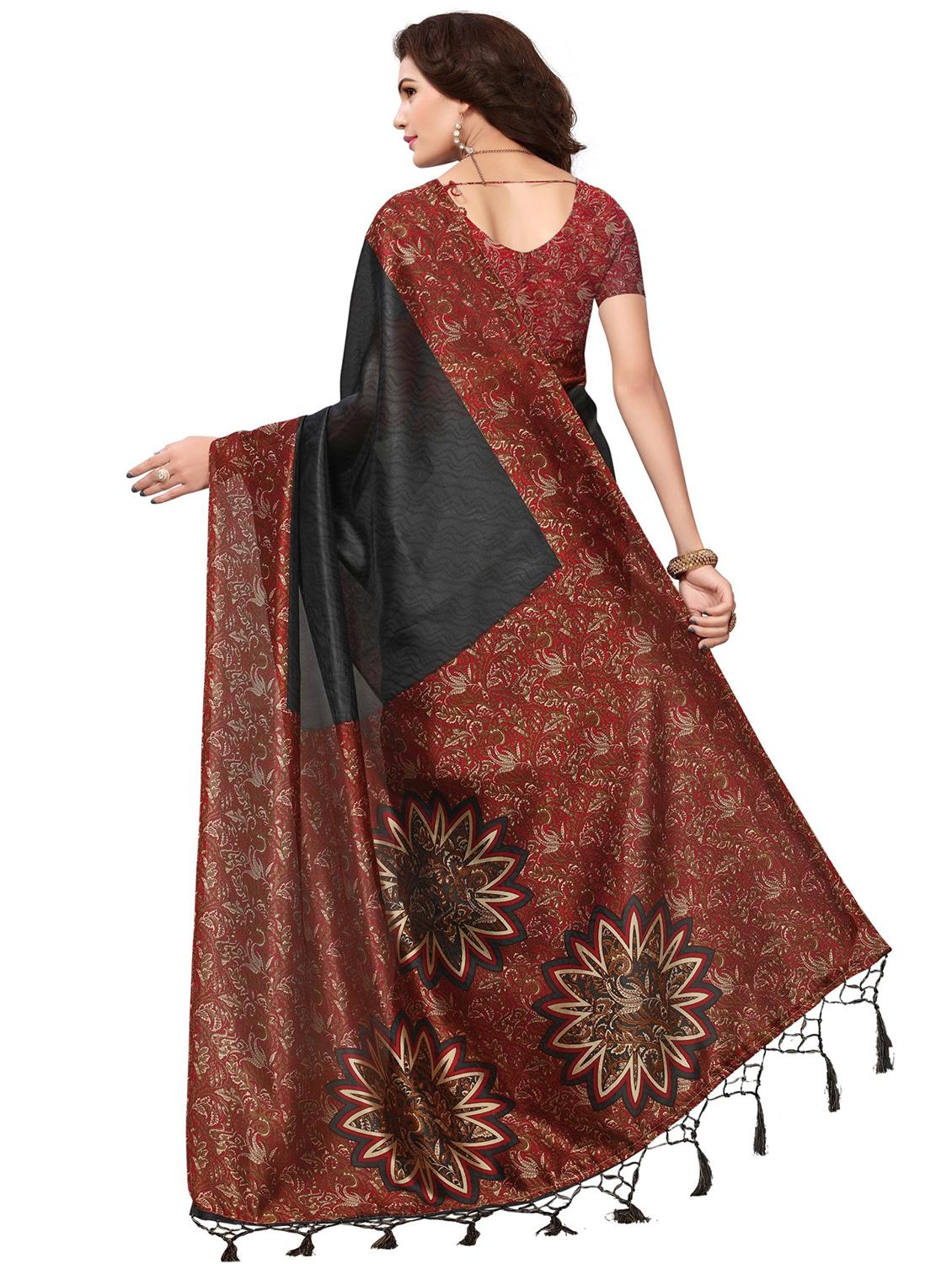 women's embroidered saree with blouse - 18487809 - Standard Image - 1