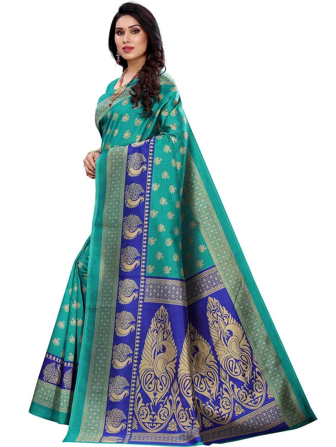floral printed saree with blouse - 18488264 -  Standard Image - 1