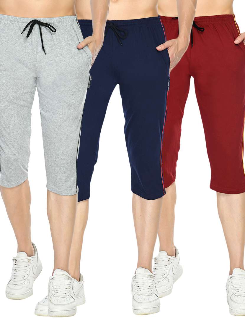 set of 3 solid three fourth