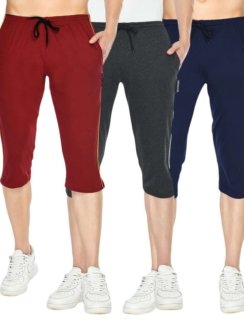 set of 3 solid three fourth