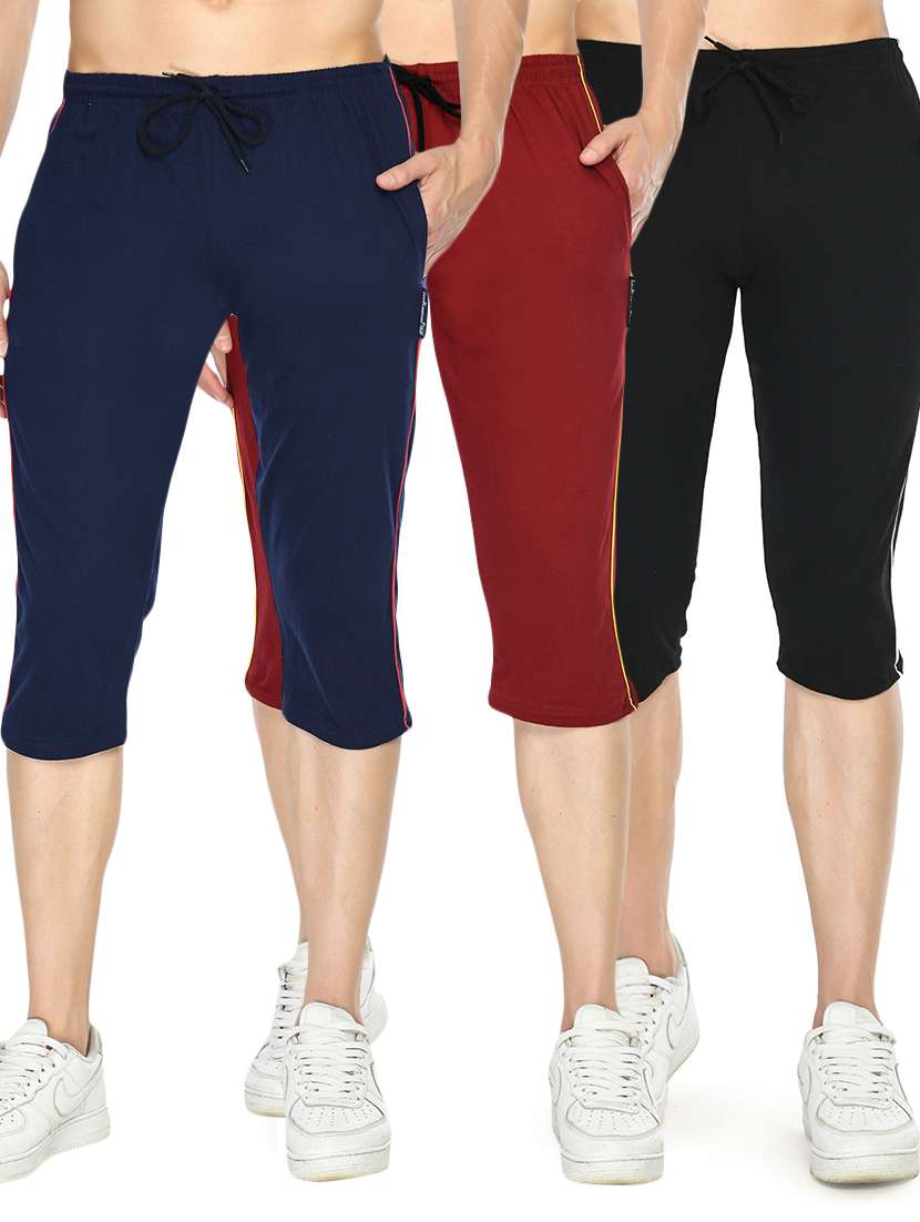 set of 3 solid three fourth