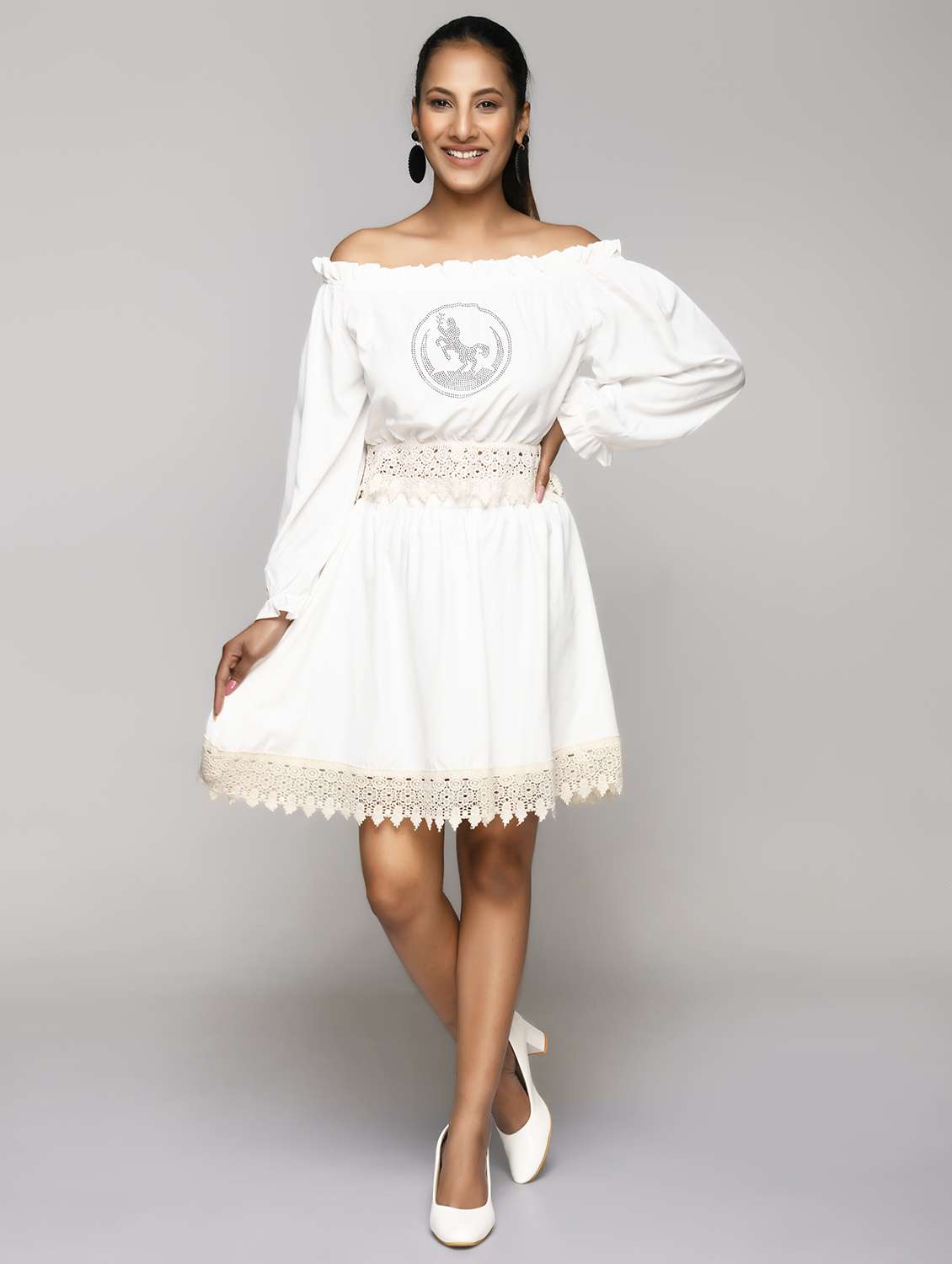 women's  self design dress